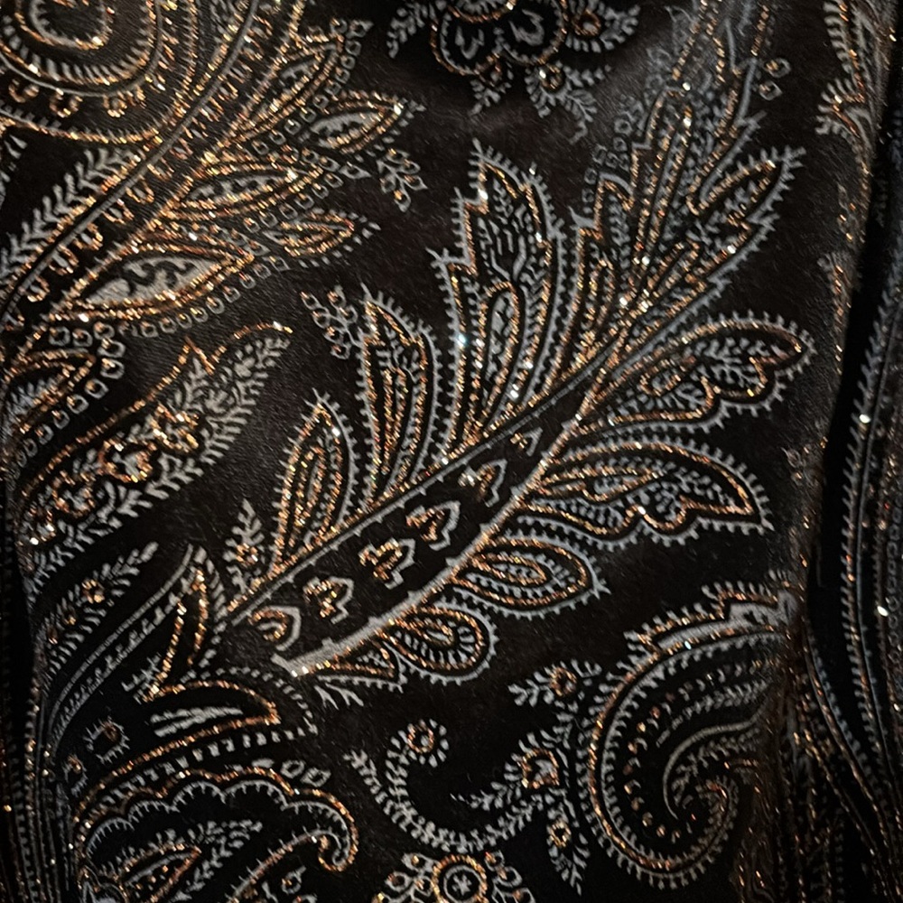 Gorgeous sequined, brown velvet gown. Size 22W - Picture 4 of 13